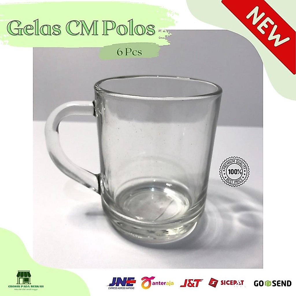 GPB - Gelas CM Polos - Cangkir Kaca polos - Gelas Kopi Kaca
