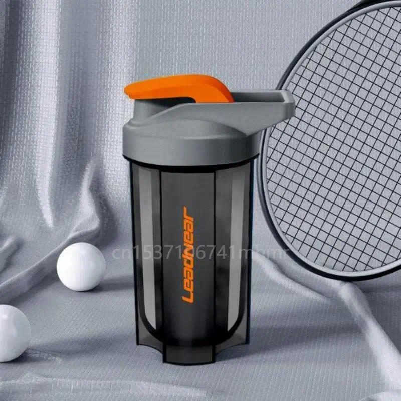 500ML Portable Sport Shaker Bottle Protein Powder Shaker Cup Leak Proof Water Bottle For Gym Fitness