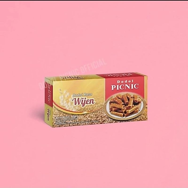 Dodol picnic garut original rasa wijen 200 gr original garut langsung pabrik