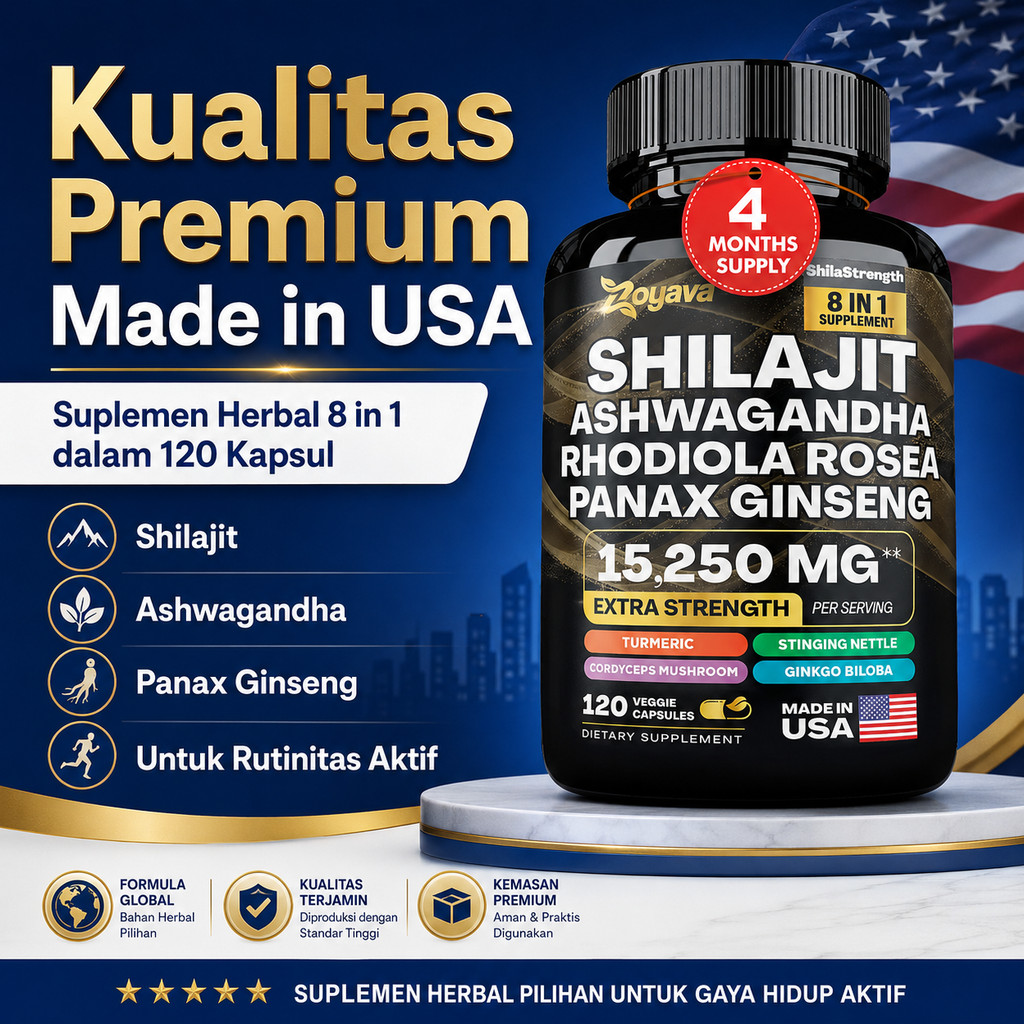Suplemen Herbal Kapsul untuk Stamina Pria 120 Kapsul