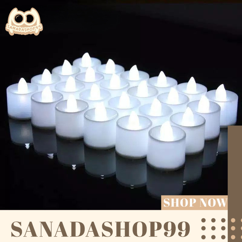 Lampu Lilin Elektrik 24 pcs Lampu Baterai Lampu Lilin Baterai Lampu Tidur