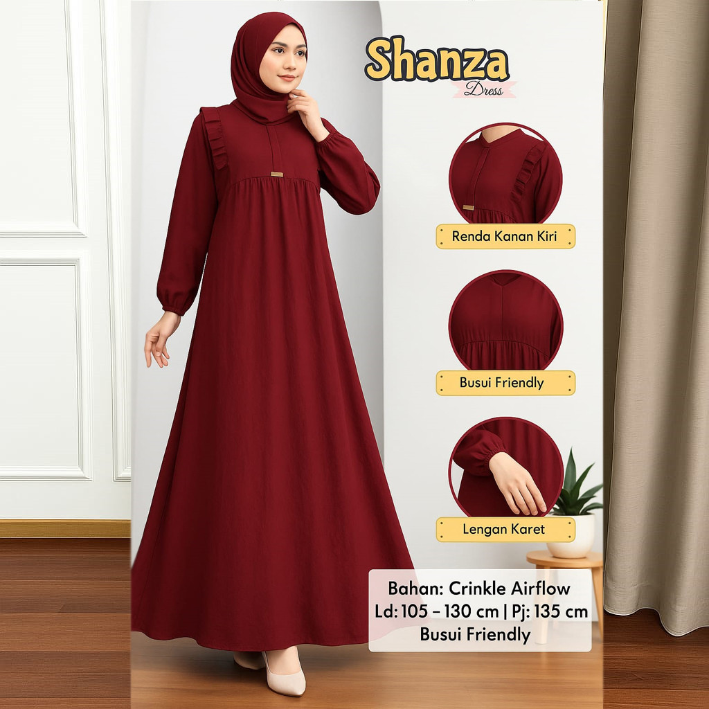 READY STOCK Gamis Lebaran Wanita Muslim Terbaru Bahan Adem M-XXL L5D0