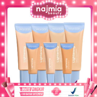Najmia - Wardah Lightening Liquid Foundation 25 ml & 6ml