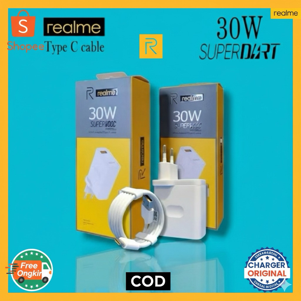 New Charger Relmi 30W Dart Charge Original for Relmi 6 7 8 5 Pro Narzo 20 Pro 30