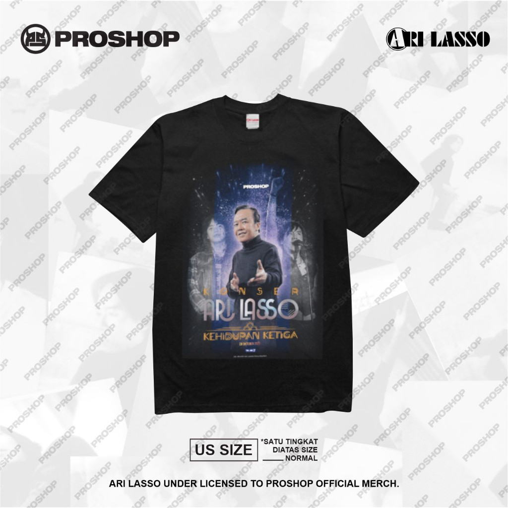 Proshop | Kehidupan | Ari Lasso | Tshirt | Kaos Pria | Hitam
