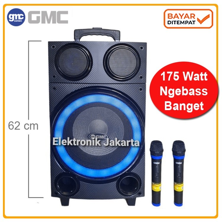 Speaker Pengajian Bluetooth Portable Besar GMC 897 L + Bonus Mic