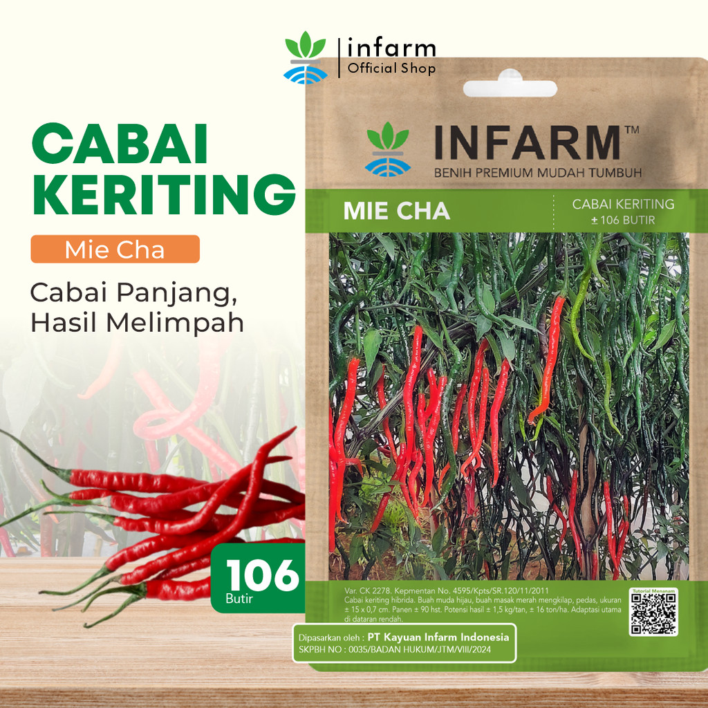 INFARM - Benih Cabai Keriting Micha Benih Unggul Cabe Keriting Hibrida Bibit Super Cabe Keriting Ped
