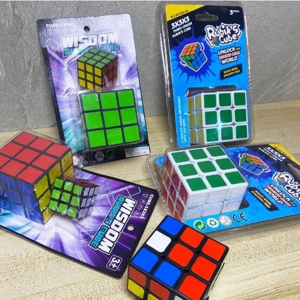 KIOSLAKU - Mainan Puzzle Rubik Cube / Mainan Rubik Cube 3x3x3 / Rubik Cube 3x3x3 Multi Warna