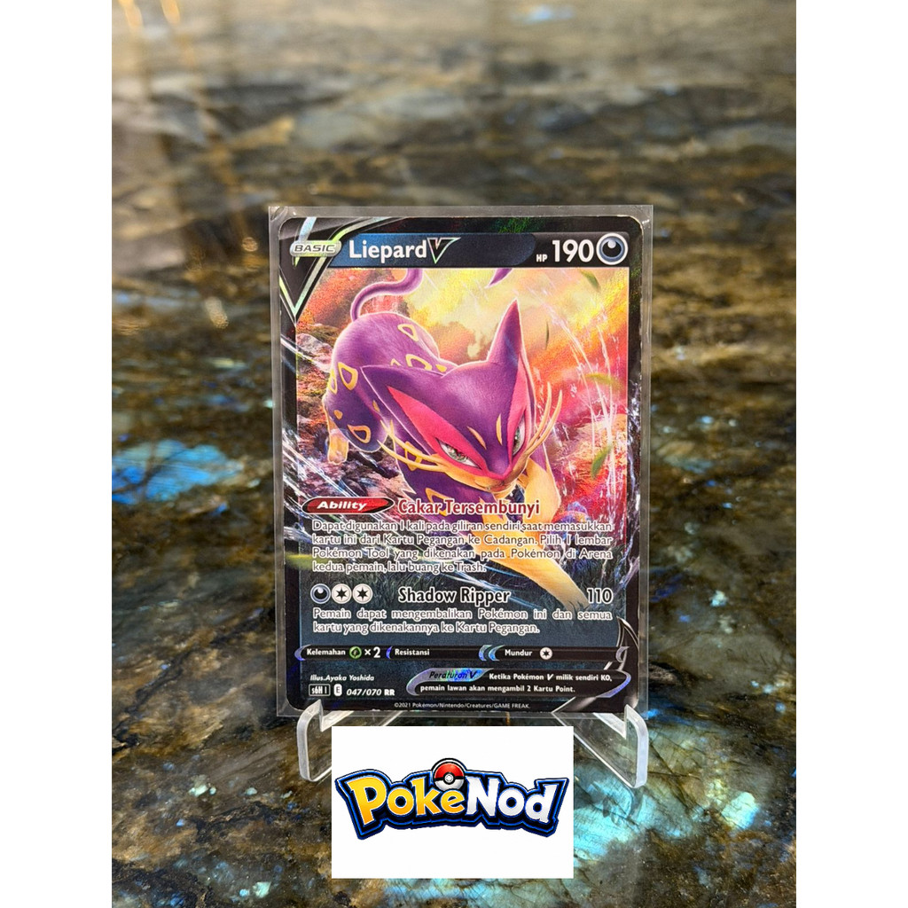 Liepard V RR 047/070 - pokemon tcg indo ori