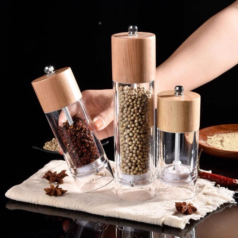 Grinder Lada Merica / Alat Penggiling Lada Manual Glass Pepper Grinder