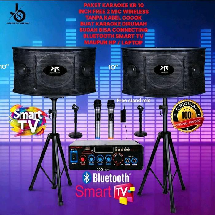 PAKET KARAOKE KR 10 INCH KARAOKE ROOM SMART TV
