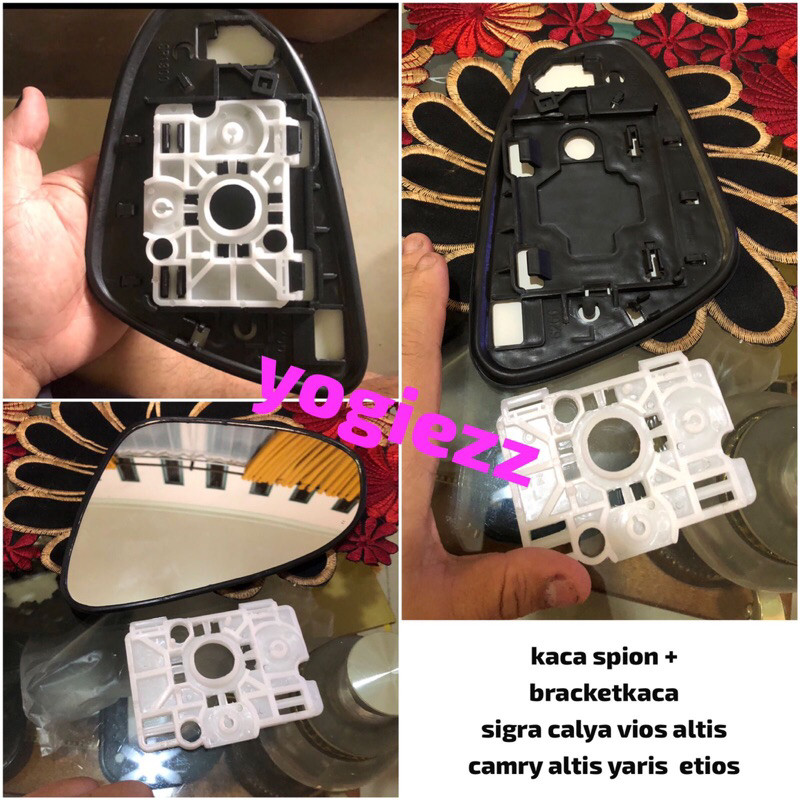 (SPACE CO) kaca spion include bracket kaca yaris vios camry altis etios sigra daihatsu calya 2012 20