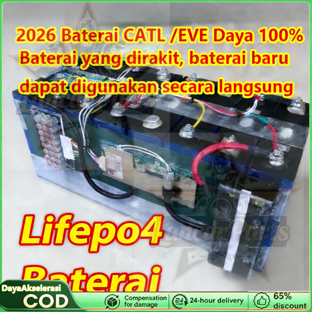 2026 CALB UPS BMS 14.8v/12v/3.7v/3.2v Baterai Lifepo4 3.2V 32Ah Baru 12.8V 30ah 100AH/120AH 3C 5C Pa