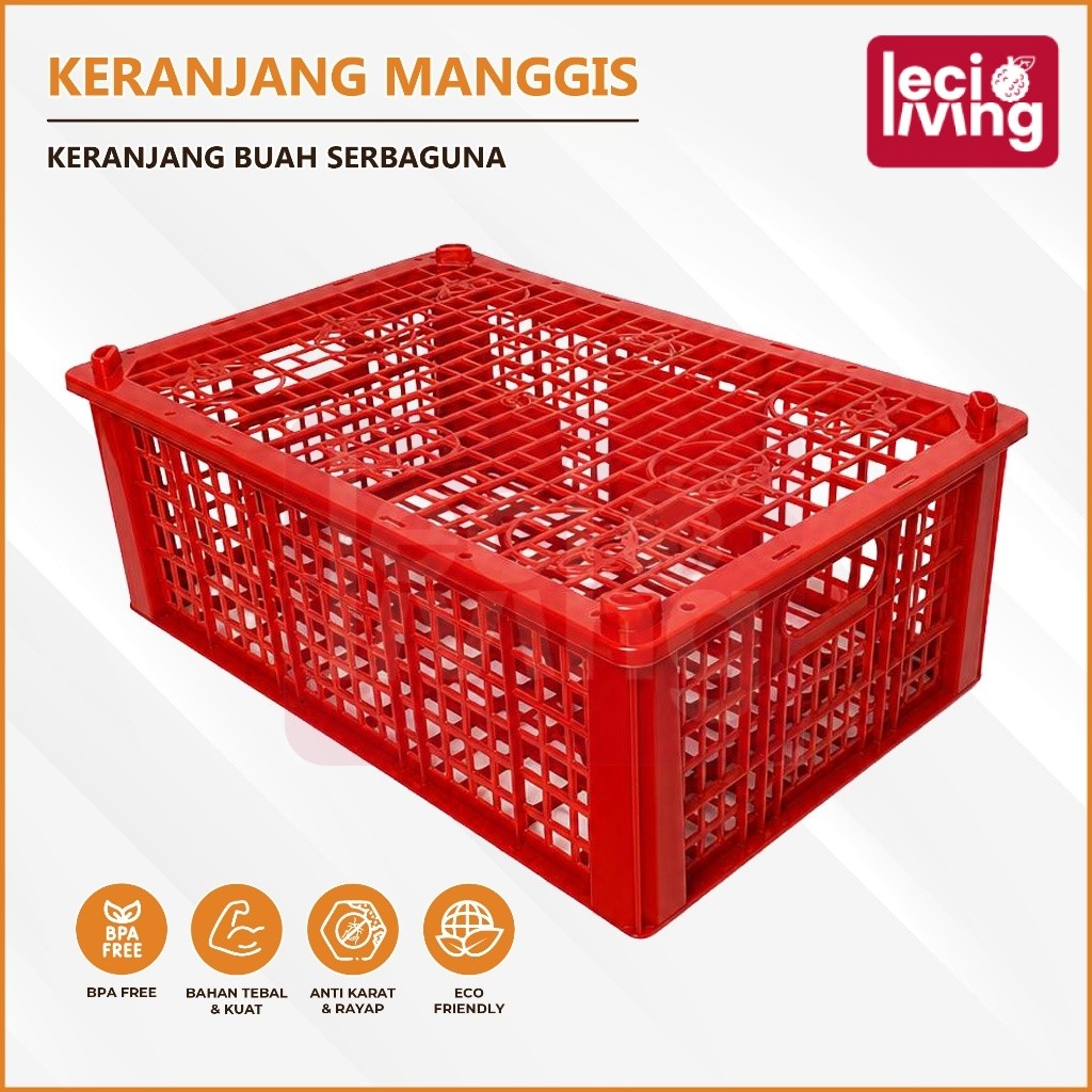 (Kondisi Baru) KERANJANG MANGGIS - Keranjang Sebaguana / Keranjang Buah / Keranjang Plastik