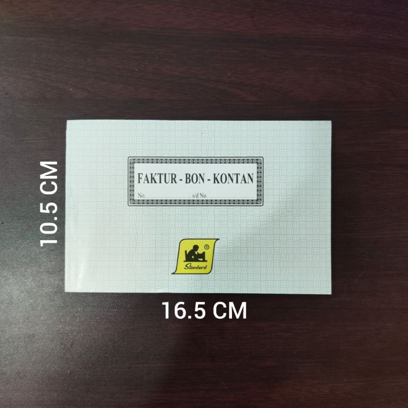 Bon Faktur / Kontan Rangkap 2 Standart (Horizontal) / 1 PCS