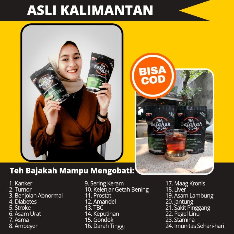 [ISI 30pcs] TEH CELUP AKAR BAJAKAH354 DAYAK KALIMANTAN MERAH 100% PREMIUM MURNI HERBAL OBAT KANKER D