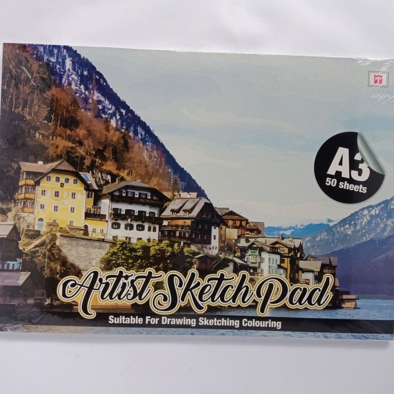 Sketchbook A3 buku gambar tebal ukuran A3 50 Lembar