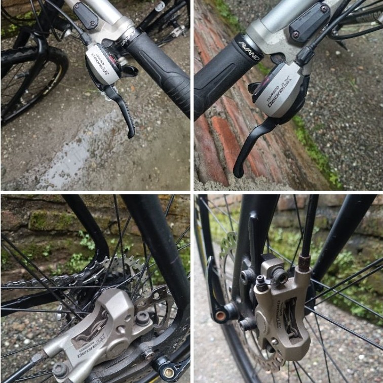 Brake Shifter Hidrolik dan Caliper Shimano Deore LX BR-M585 3x9 speed made in Japan shifter tabok