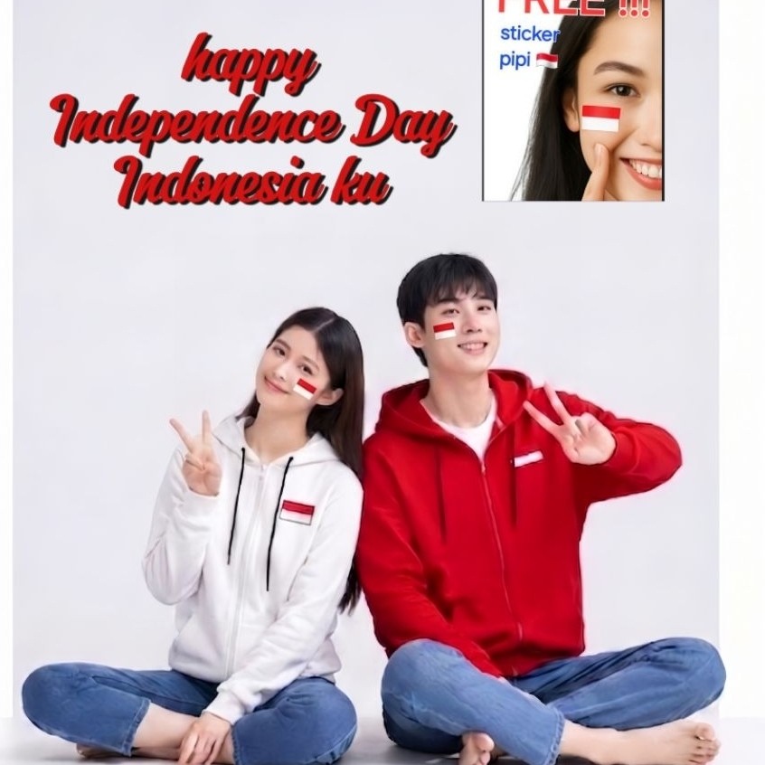 [EDISI KEMERDEKAAN] sweatshirt jaket HOODIE perayaan 17 agustus hari ulang tahun kemerdekaan Indones