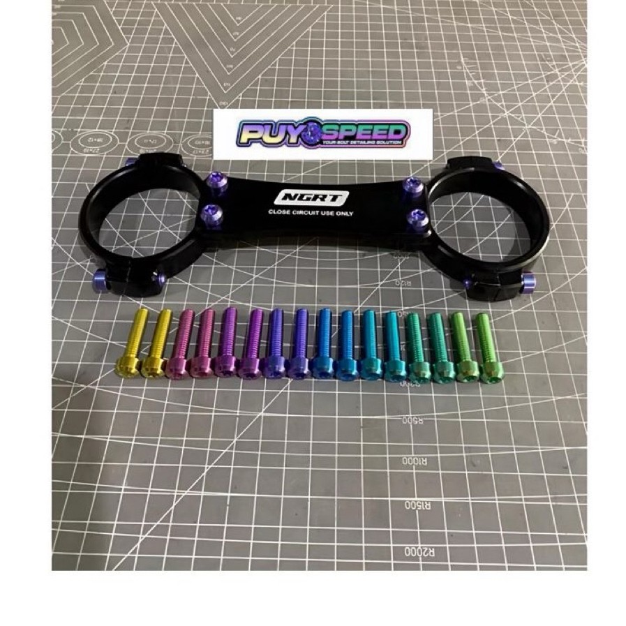 BAUT TITANIUM BORGOL SHOCK DEPAN BAUT TITANIUM SET UNTUK BORGOL SHOCK SKOK SHOK DEPAN BAIT TITANIUM 