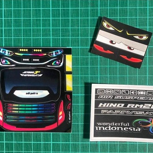"New" Stiker Miniatur Lampu Bus JetBus 3+