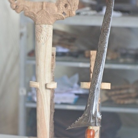 keris sinom robyong corok bali 42 cm berkualitas top bkn sepuh majapah