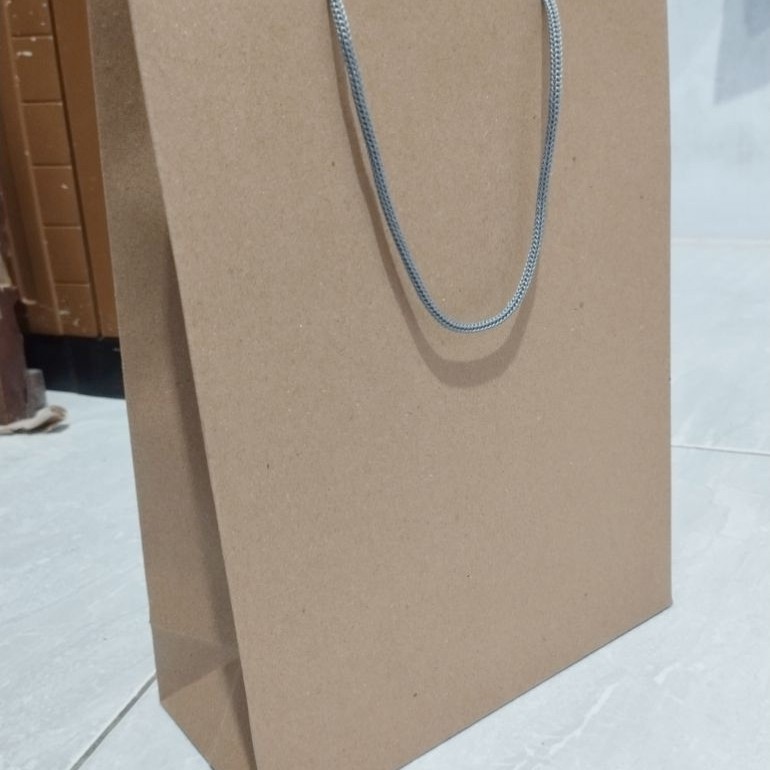 Paper bag kraft coklat polos tebal 125gsm | paper bag polos souvernir  kado