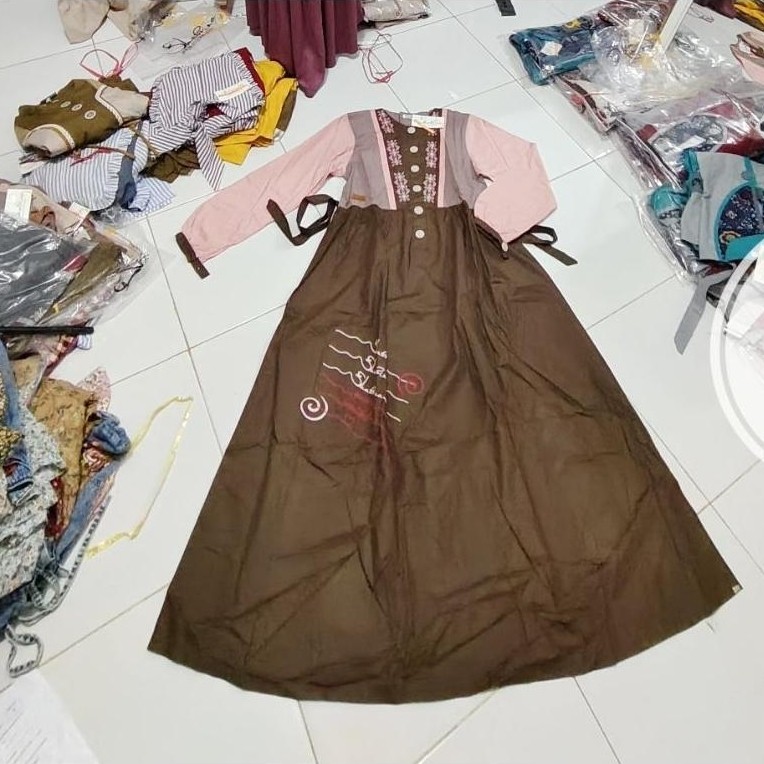 READY STOCK Gamis Shabrina Dewasa Dan Remaja Bahan Oke