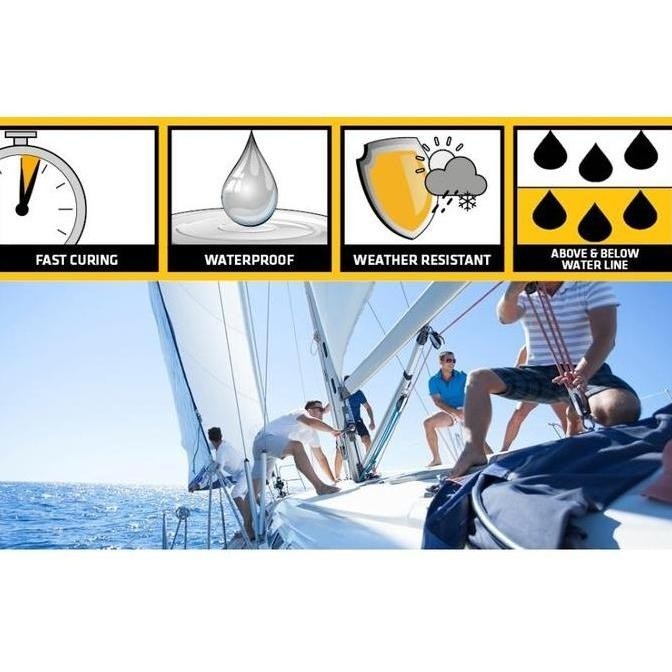 cvRudiyana - Sikaflex 291 Marine Adhesive Sealant Black 310ml Diskon