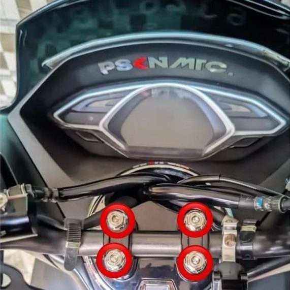 (4PCS) BAUT PROBOLT STAINLESS BREKET KLEM STANG ADV PCX 150 PCX CBU PCX 160 MODEL 2KUNCI ORIGINAL HE