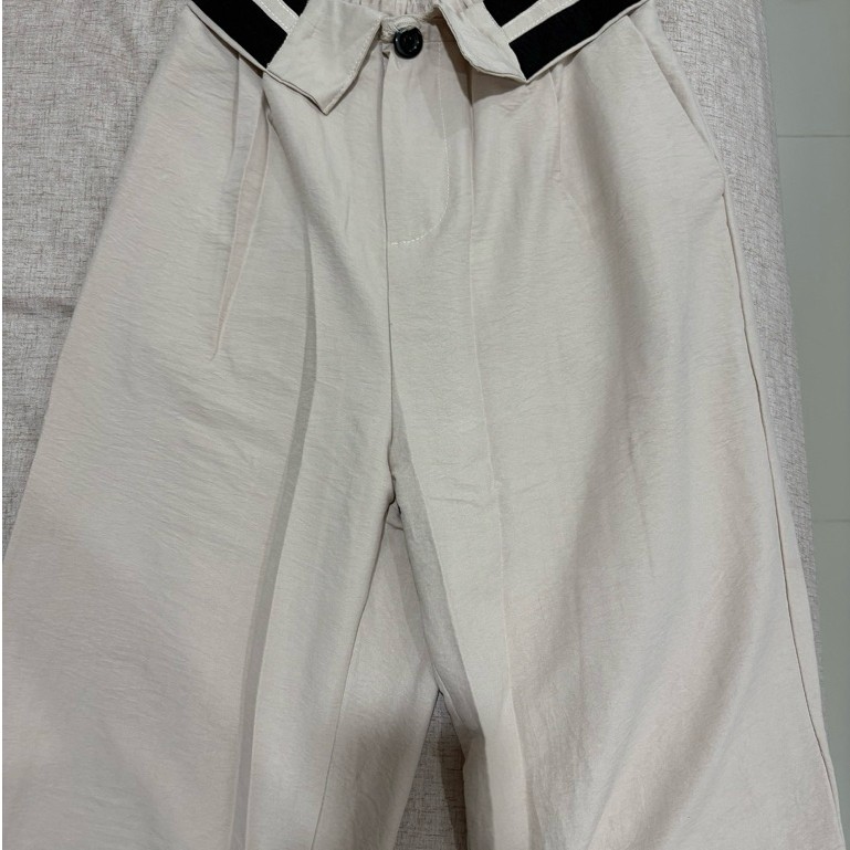 (NEW) Sivali Pants Size S Cream Beige