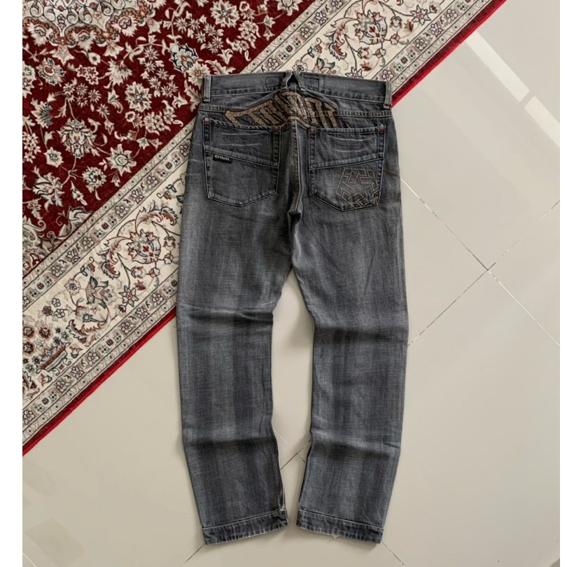 Vintage Tribal Gear Usa Embroidery Washed Jeans