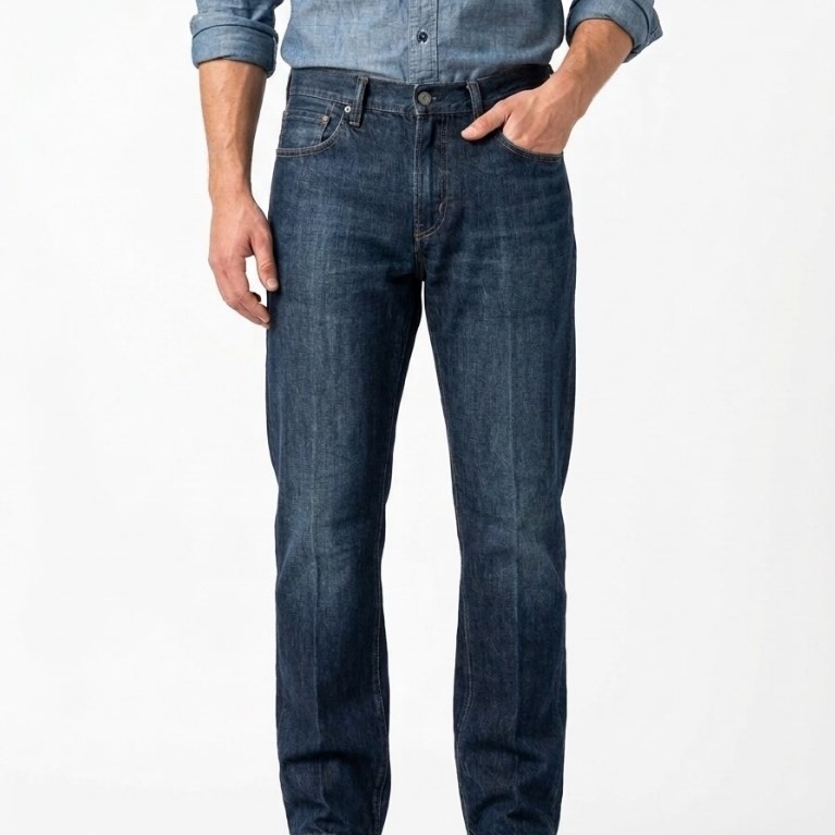 GAP DENIM SLIM STRAIGHT DARK INDIGO BLUE JEANS (32)