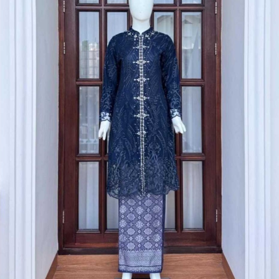 Haghia Busana- Set Kebaya Modern Tulle- Kebaya Tulle Busui- Kebaya Tunik Tulle Busui- Kebaya Terbaru