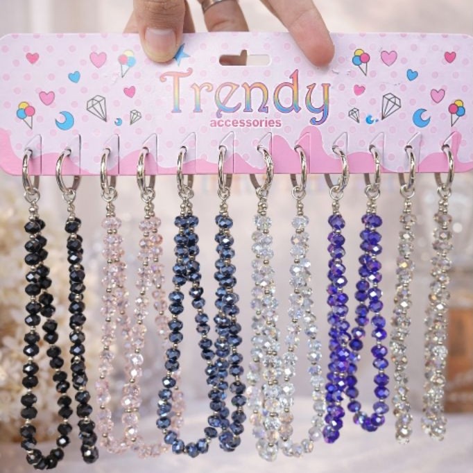 12PCS GANTUNGAN HP CRYSTAL AESTHETIC | PHONE STRAP HP AESTHETIC RING MANIK CRYSTAL PREMIUM SWAROVSKI