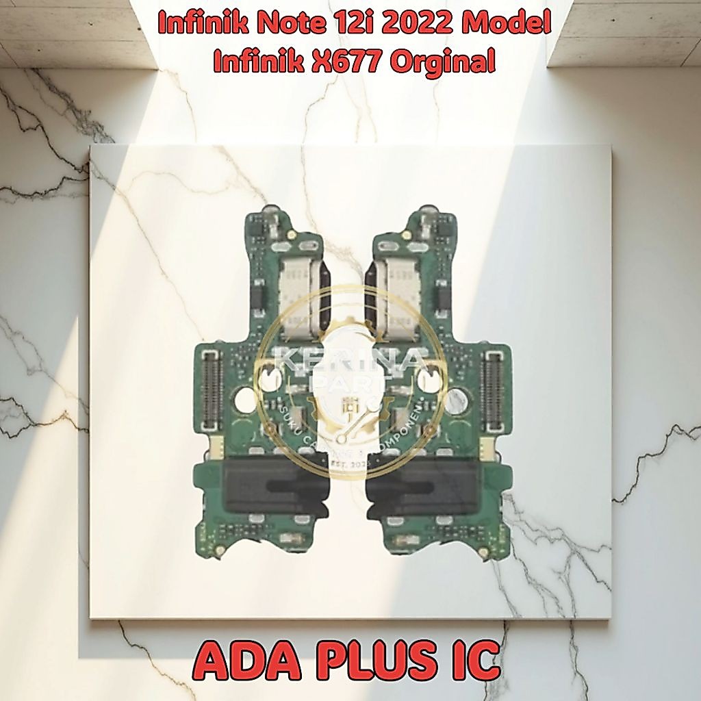 Papan Pcb Konektor Cas Mic Infinik Note 12i 2022 Model Infinik X677 Original