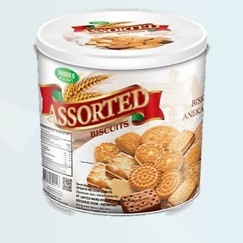 TERMURAH BISKUIT ASSORTED KALENG | BISKUIT KALENG VANILA 350gr