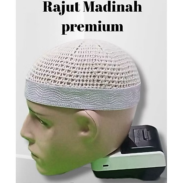Peci Rajut saudi Jaring Premium