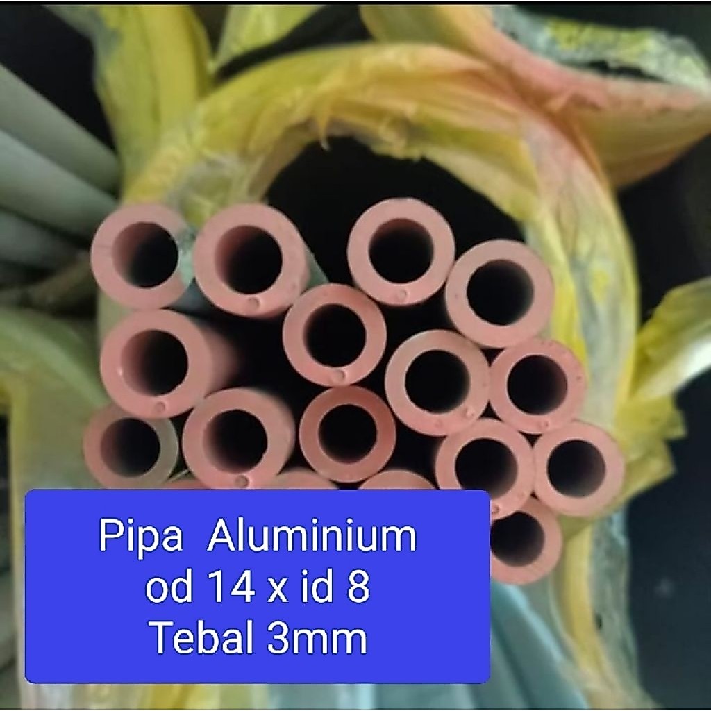 Pipa Aluminium od 14mm x id 10mm (6063)