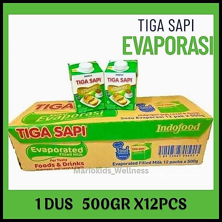 Evaporasi Tiga Sapi 1 Dus / 1 Karton 500Grx12Pcs Promo