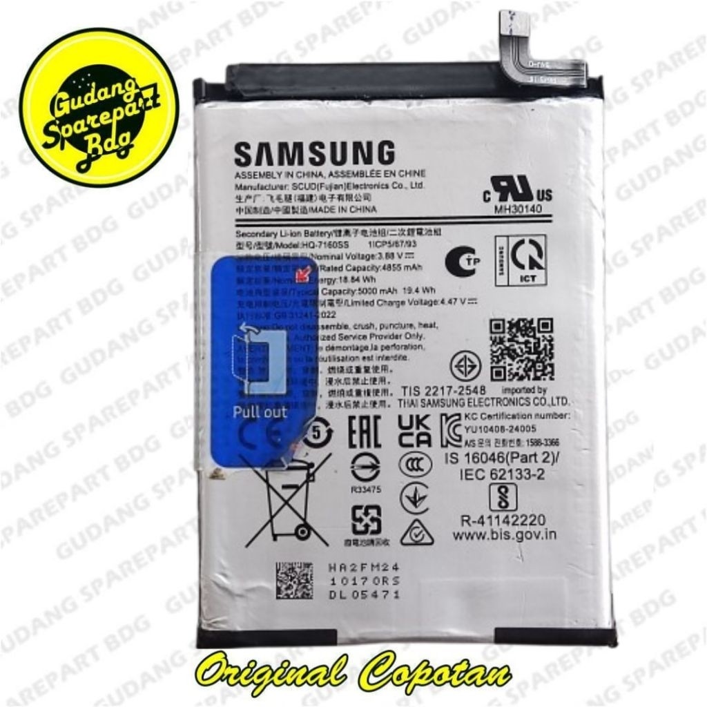 Baterai Samsung A06 SM-A06F Second Copotan b2n second original copotan