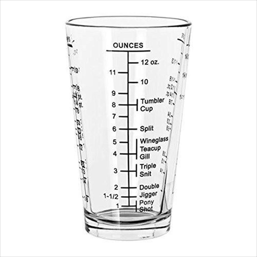 LIBBEY Mixing Glass With Measuring / Gelas Ukur 16 oz #1639/1918M