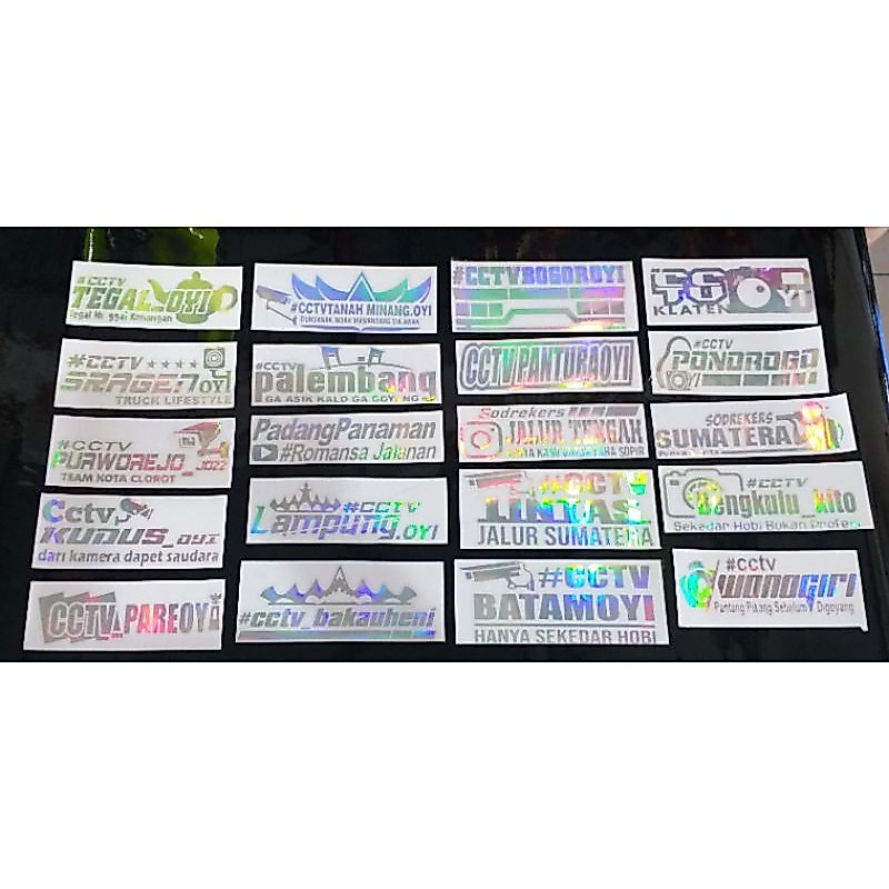 STIKER CUTTING CCTV TRUK HOLOGRAM