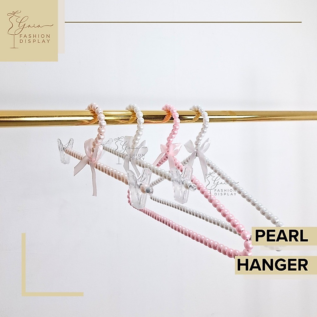 Hanger Mutiara Gantungan Baju Monte Mute Premium Hanger Korea Hanger Unik Hanger Butik Boutique (BH)