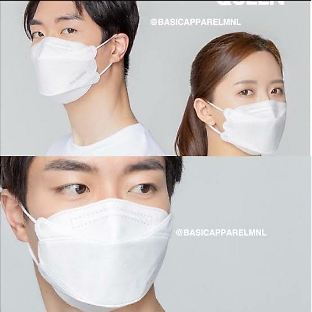 Masker dewasa KF94 PUTIH ISI 10 PCS termurah modis cantik korean style murah nyaman lembut halus saf