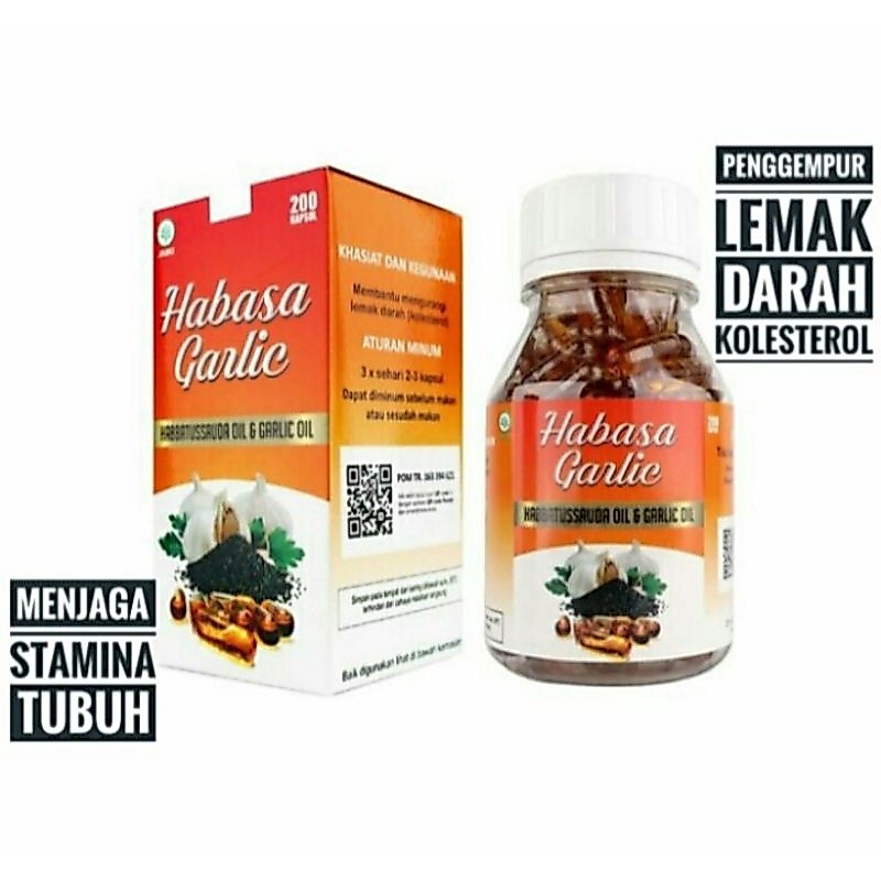Habasa Garlic Habbatusauda Plus Garlic Oil 200 kapsul