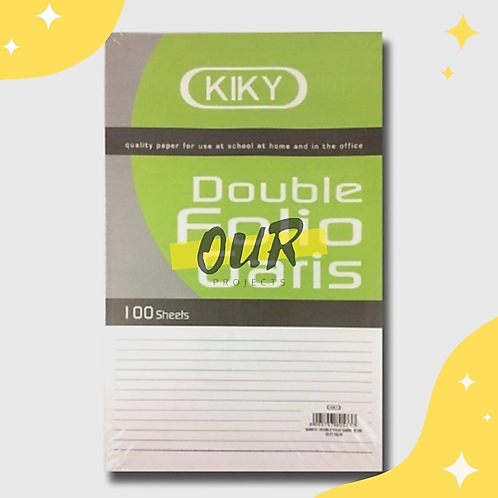 DOUBLE FOLIO/ KERTAS BERGARIS/ FOLIO KIKY/ DOUBLE FOLIO GARIS [Our_projects]