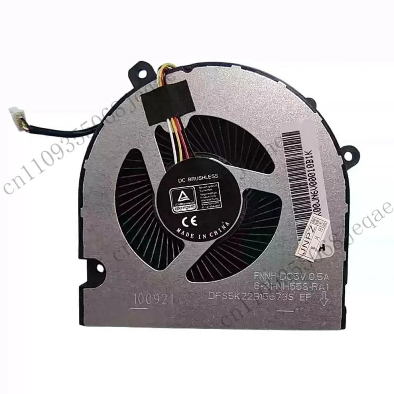 Laptop Cooling Fan For Gigabyte A5 K1 DFS5K22815673S EP FNNH 6-31-NH55S-RA1 4PIN DC5V 0.5A