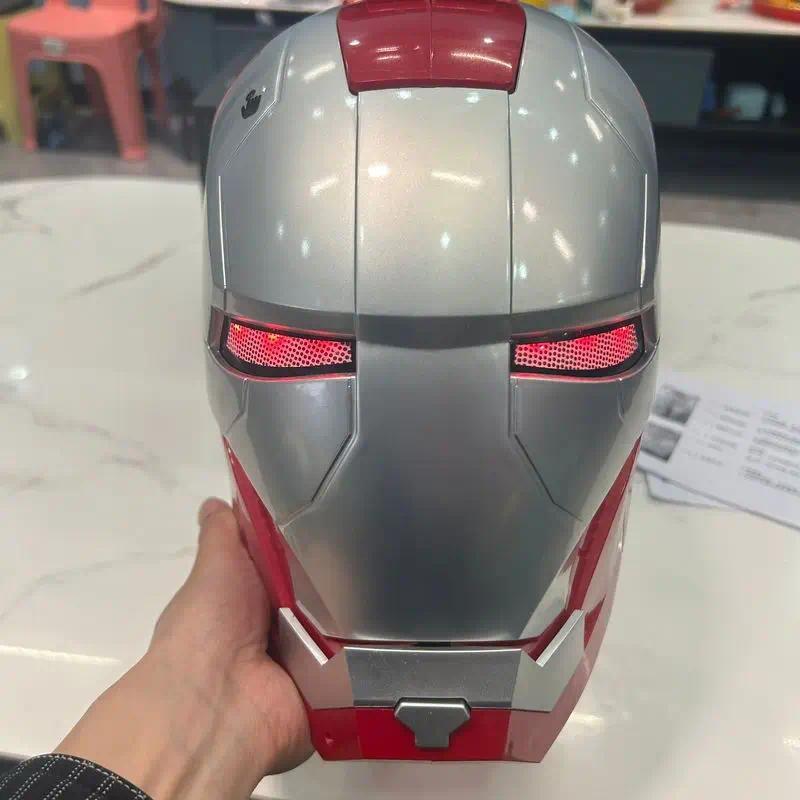 Helm Iron Man Marvel Comics, Masker Elektrik yang Dapat Dipakai, Model Pembukaan dan Penutupan Otoma