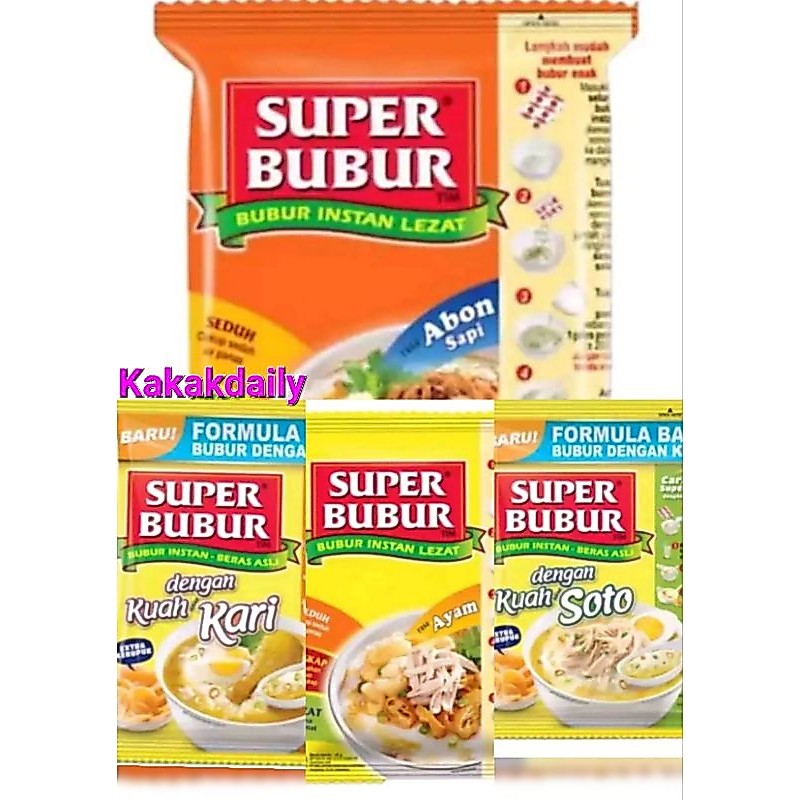 Super Bubur Semua Rasa 45gr 1 pcs